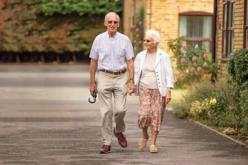 Couple walking